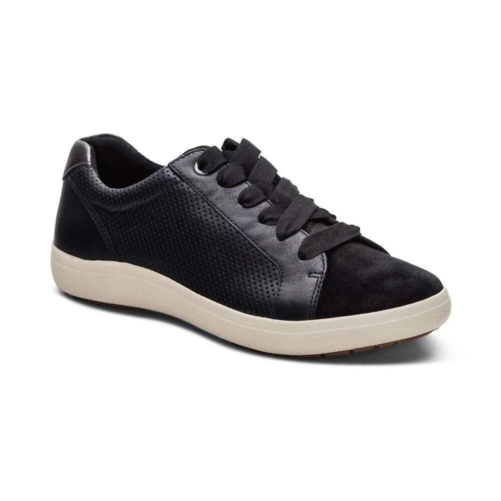 NEW AETREX women's courtney sneaker in black